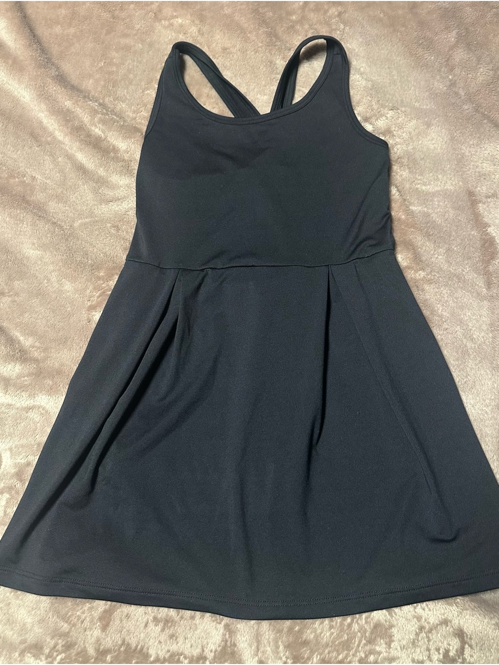 Wander Black Racerback Mini Dress